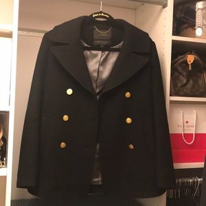 J. Crew Stadium Cloth Peacoat- Size 2